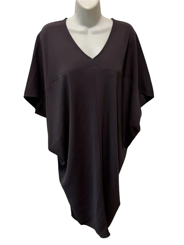 Hatch Women's The Slouch Maternity Dress OS Black Back Split Dolman SS Roomy - Image 2