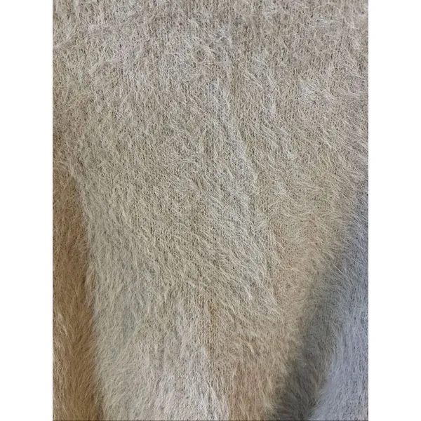 ee:some Women's Fuzzy Cropped High Low Beige Sweater NWT Size Small (5406) - Image 7