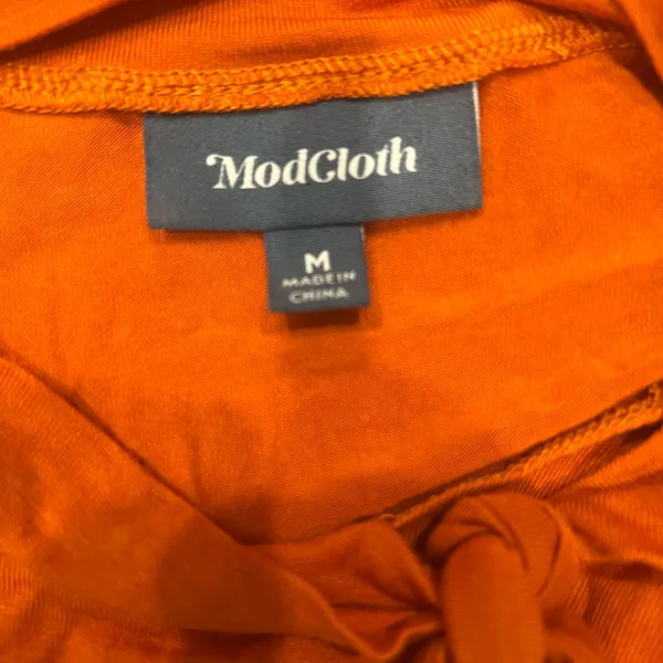 Modcloth Rust Sleeveless Top with Tie - Image 4