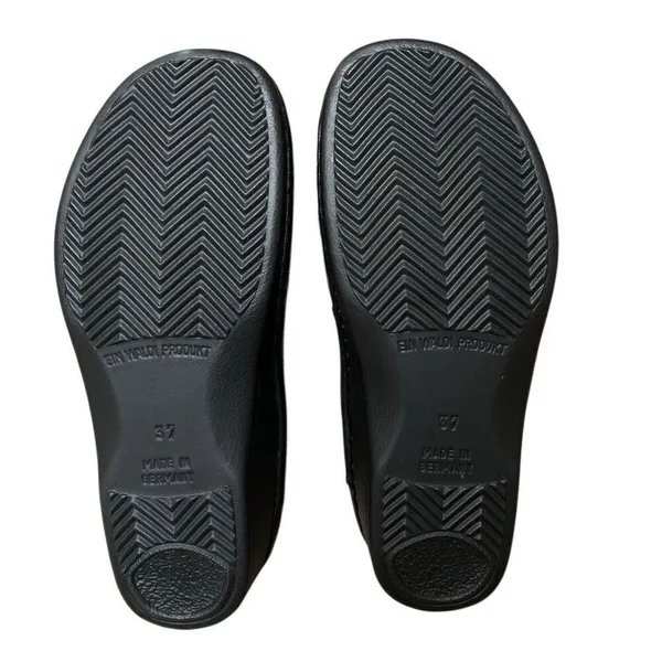 Finn Comfort 37D/6 Catalina Black Patent‎ Leather Soft Footbed Sandals EUC - Image 10