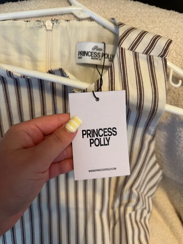 princess polly yumiko romper brown stripe - Image 3
