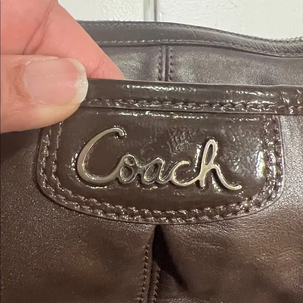 Coach Park Brown Leather bag cross body - Image 6