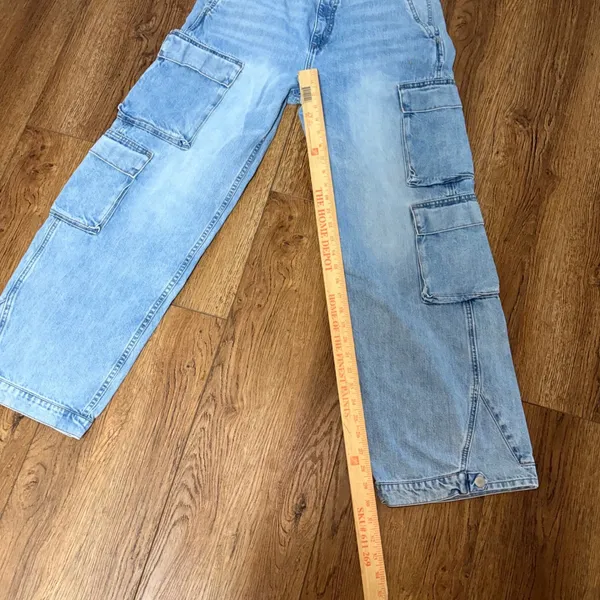 Denim Forum Aritzia The '90s Millie Hi-Rise Cargo Jeans Size‎ 29 Baggy Capsule - Image 5