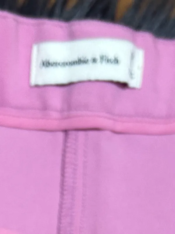 Abercrombie Fitch Sloane Pink High Waisted Straight Trousers Pants Size 30/10 - Image 4