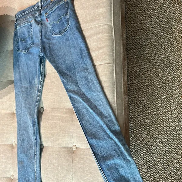 Levis Classic Blue Denim Distressed Jeans Size 28 - Image 9