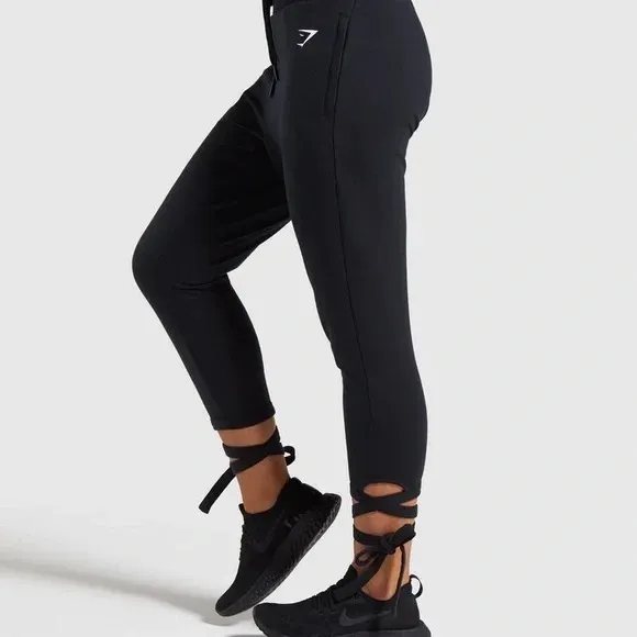 Gymshark Ark High Waisted Joggers with Ankle Ties - Image 2