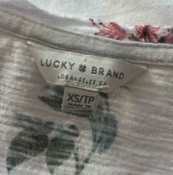Lucky Brand Tee Shirt Flowers - Image 5