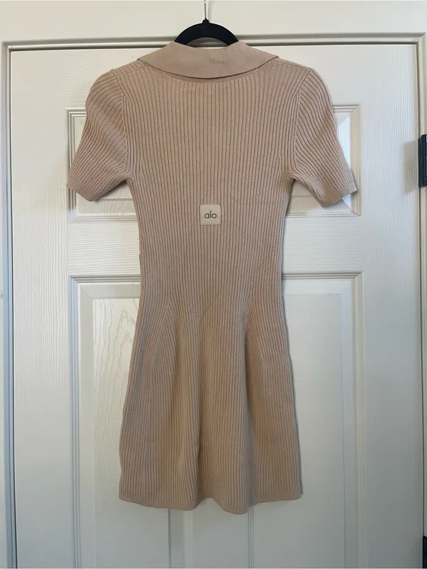Women’s Alo Yoga Supernatural Sweater Dress Beige Macadamia Size XS - Image 8