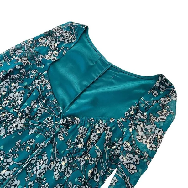 House‎ of Harlow 1960 x REVOLVE Vaida Mini Dress in Teal Floral Multi - Image 5