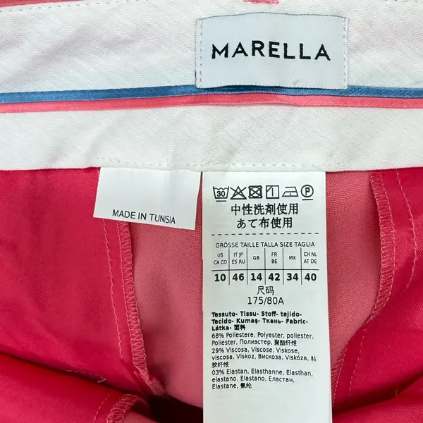 Marcella bright pink wide‎ leg pants size 10 - Image 3