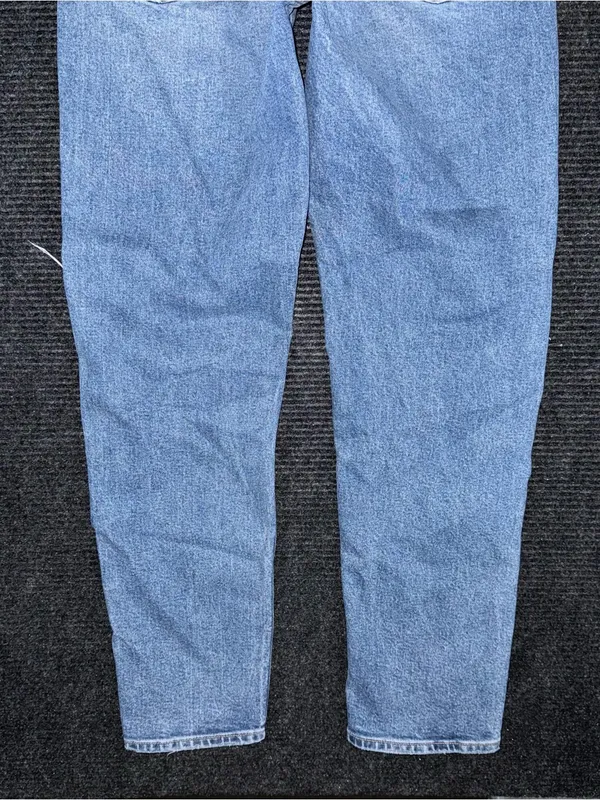 AE American Eagle 90s Straight Distressed Patched Jeans Strigid Denim Sz 00 R - Image 6