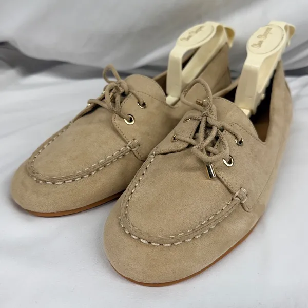 J.Crew NWOT $148 Women's Light Khaki Boat Shoes Sz 9 - Image 5