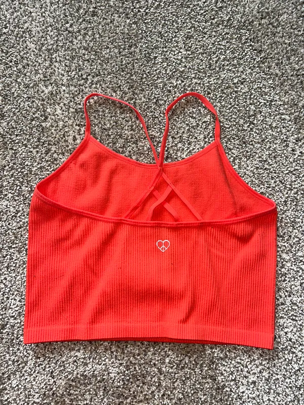 Orange Tank Top Size M - Image 2