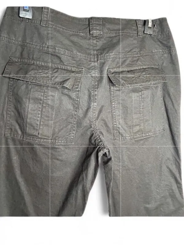 Free People Pants SZ 4 Womens The Thing is Low Rise Washed Black Utility Cargo - Image 5