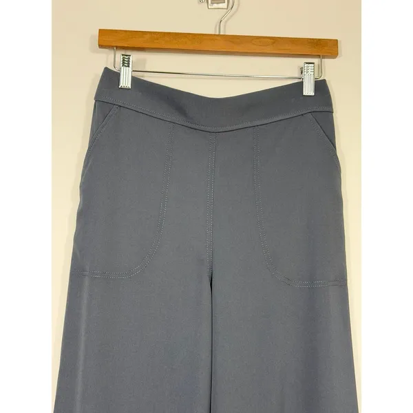 Max Studio London Wide Leg Trousers Gray NEW Size Medium - Image 2