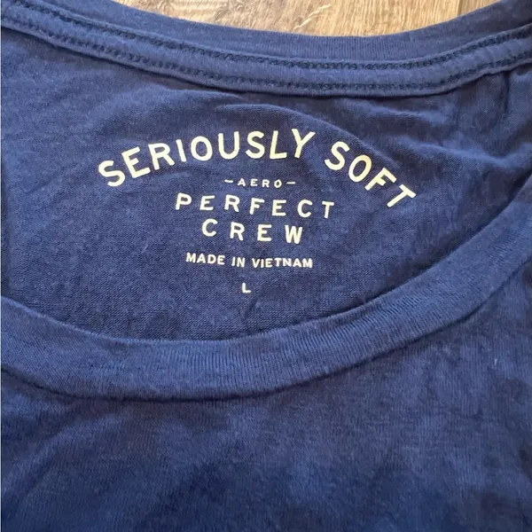 Aeropostale Soft Blue Long Sleeve Tee - Image 2