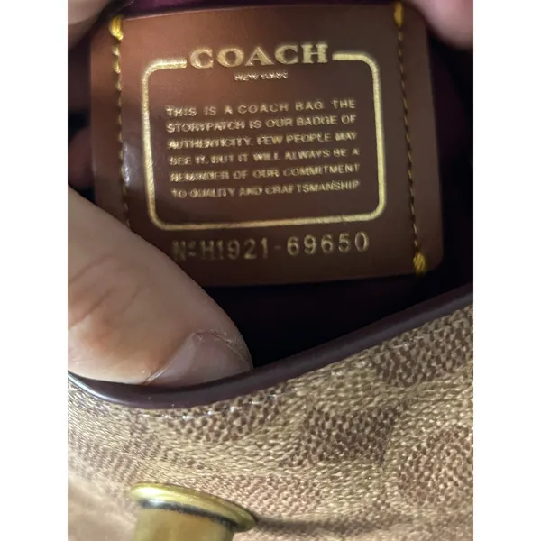 Coach Parker Convertible Backpack 16 Signature Canvas Mini Bag - Image 3