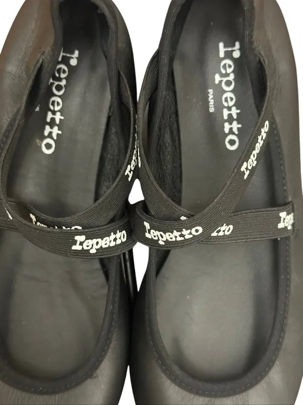 Repetto Joana Mary. Leather Ballerina Shoes size 381/2 - Image 9