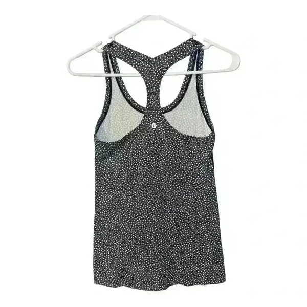 Lululemon‎ Cool Racerback Frozen Fizz White/Black, Size 4 - Image 3