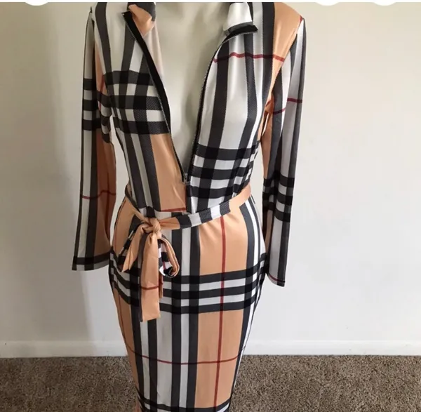 Size Large plaid dress New Multiple - Image 3