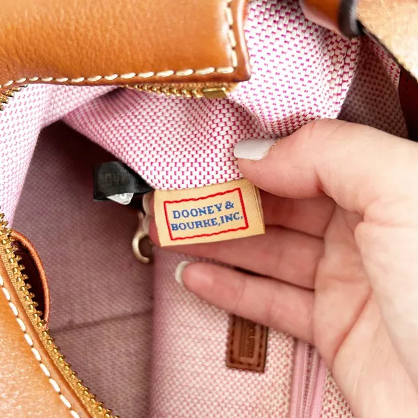 Dooney & Bourke Brown Leather Shoulder Bag - Image 4