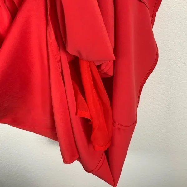 Few Moda Pricilla Strappy Red Slip Dress V-Neck Midi Small‎ NWT - Image 5