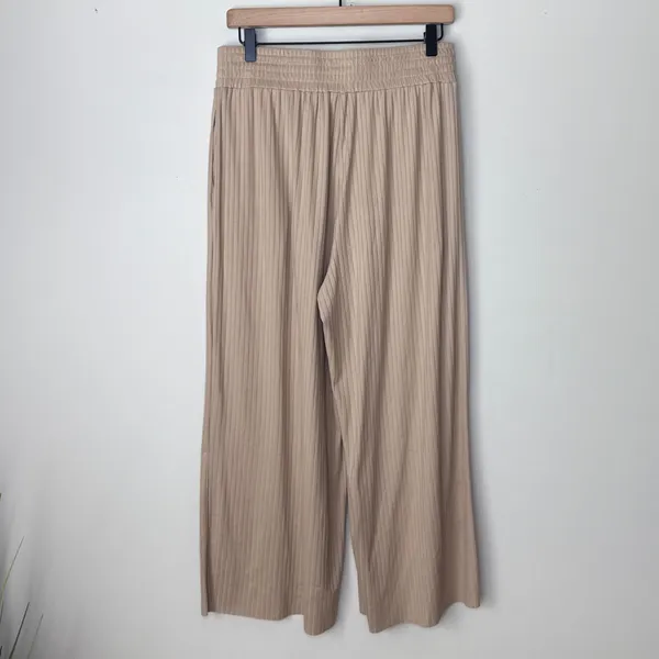 Jackson Rowe Ribbed Wide Leg Pants‎ Women's Medium High Waist Smocked Waistband - Image 6