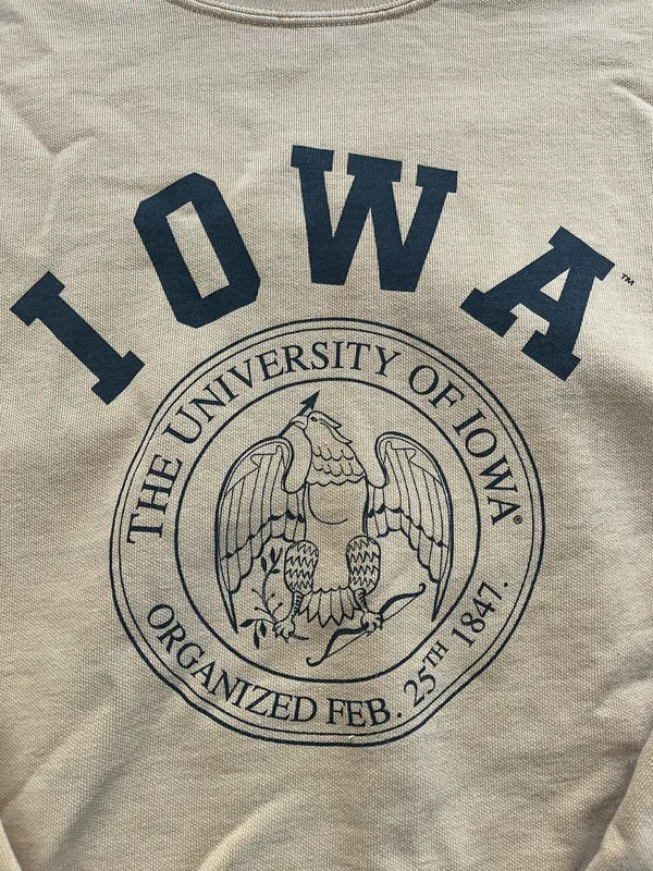 Comfort Colors Iowa Yellow Hawkeyes Slightly Cropped Crewneck - Image 2
