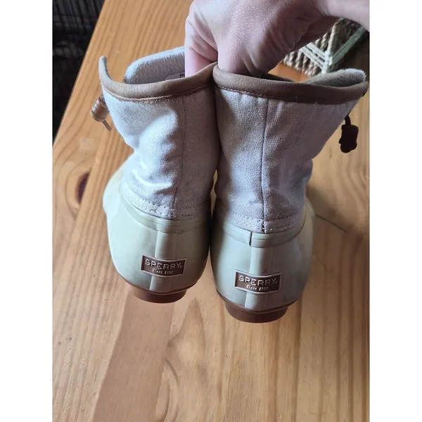 Sperry Women's Cream and Tan Boots - Image 6