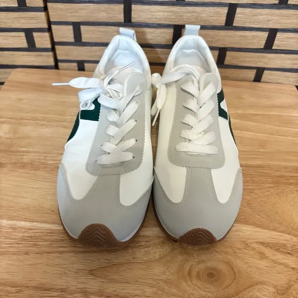 Top Moda White And Green Sneakers Size‎ 10 - Image 2