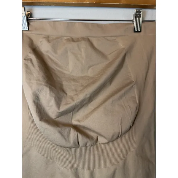 Isabel Ingrid Maternity Sz L Taupe Shapewear Shorts Overbelly Support NEW - Image 4