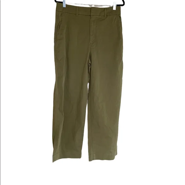 NWOT GAP High Rise Barrel Khaki Pant Dark Olive Green SZ-8 - Image 6