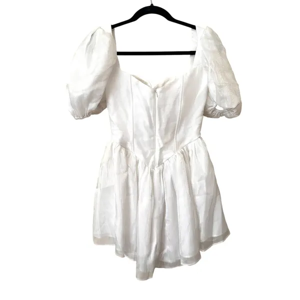 ADEIRLINA Bridal Corset Mini‎ Dress White NWT XS - Image 3