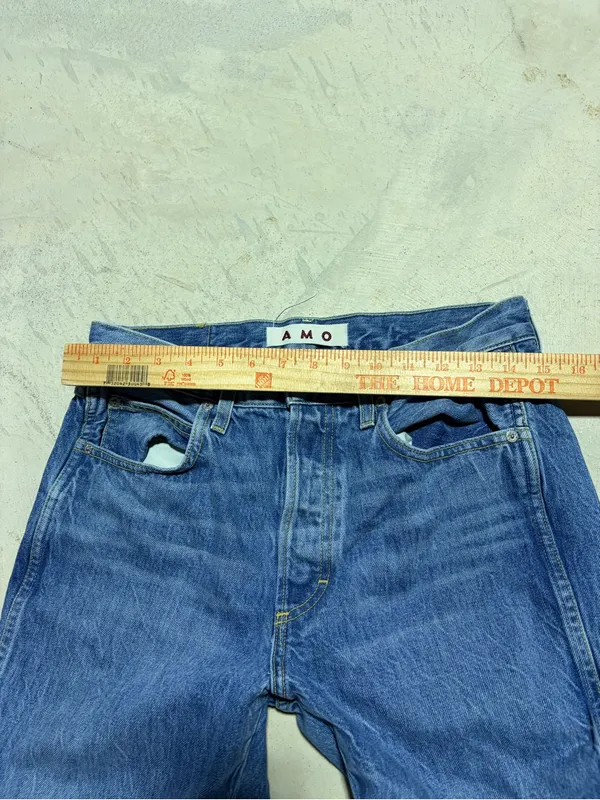 AMO Women’s loverboy stargaze Blue Straight-Leg Jeans 28 - Image 3