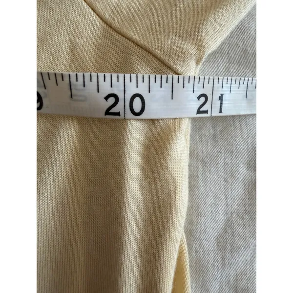 Eberjey Pajama Set Modal Womens S Yellow Gisele Long Sleeve Button Front Piping - Image 7