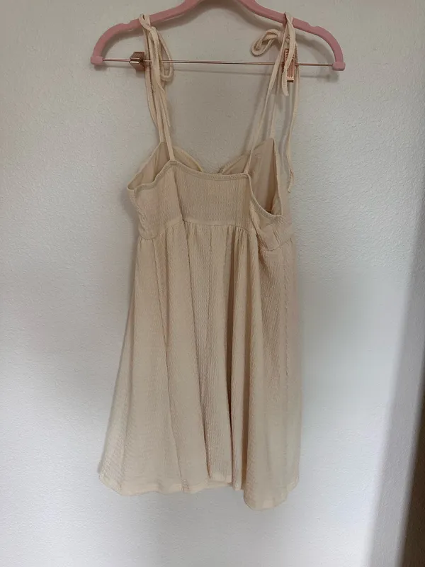Boutique bow tie dress Tan - Image 2