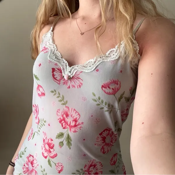Willow Blossom Sheer Floral Lingerie Dress - Image 9