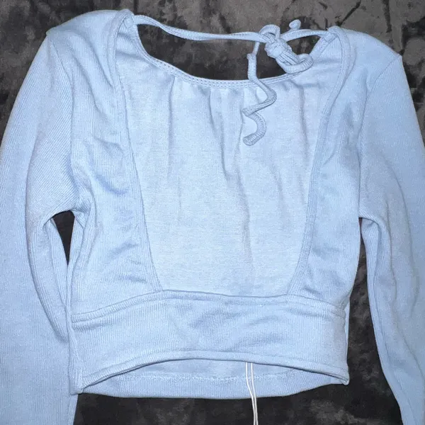 Princess Polly Skylar Long Sleeve Top in Blue Size 4 New with tag - Image 7
