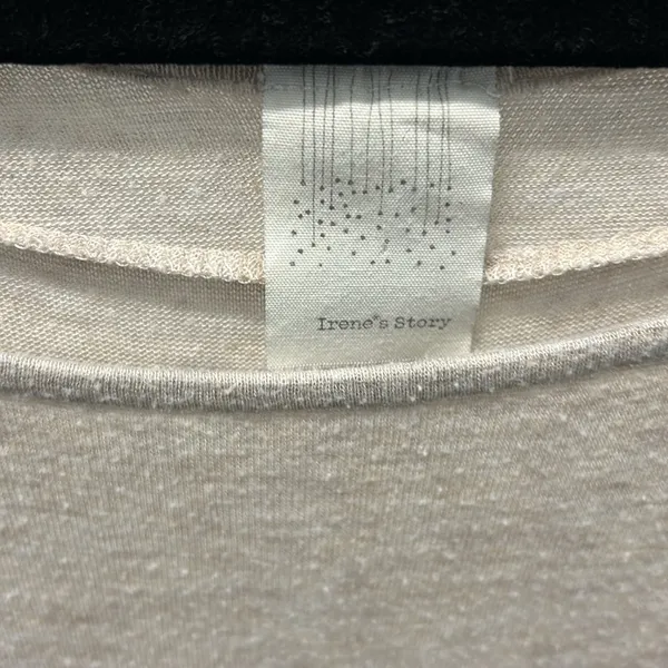 Irene’s story long sleeve top Tan Size L - Image 2