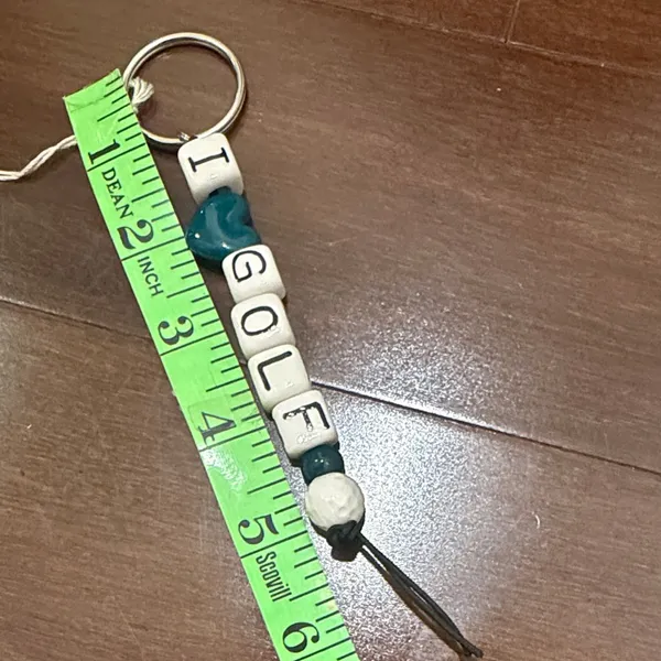 I Golf Key Holder with green Accents White - Image 2