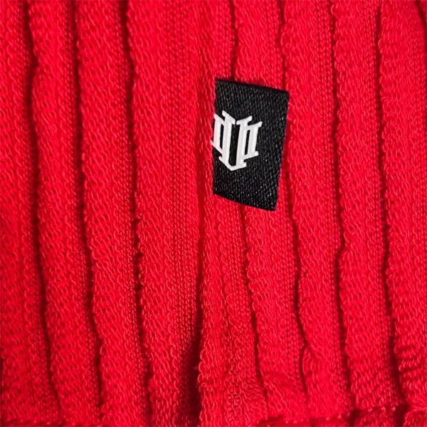 NWT EleVen Venus Williams M Red Ribbed Cotton Tennis Golf Performance Hoodie Top - Image 9