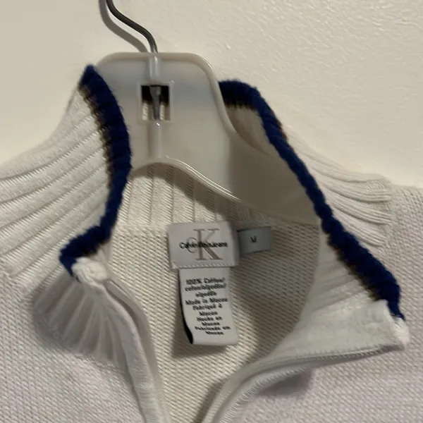 Zippered cardigan. Calvin Klein. Medium. Like new - Image 4