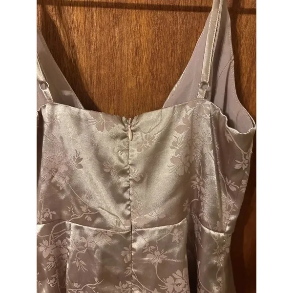 Altar’d State Floral Satin Layered Dress Womens XS - Image 8