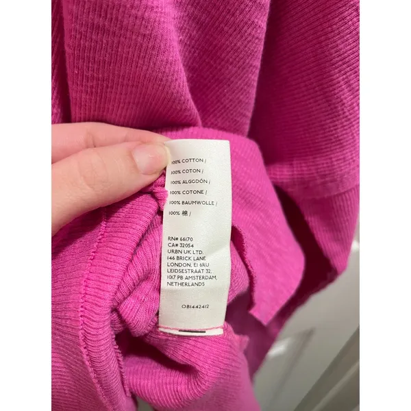 We The Free Get Together Off Shoulder Top Size Small Pink Slouchy Oversized - Image 8