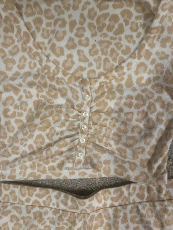 Colsie Target Pajama Set Leopard Print - Image 2