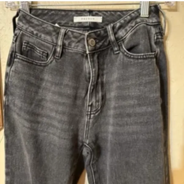 Pacsun black faded wash mom jeans - Image 3
