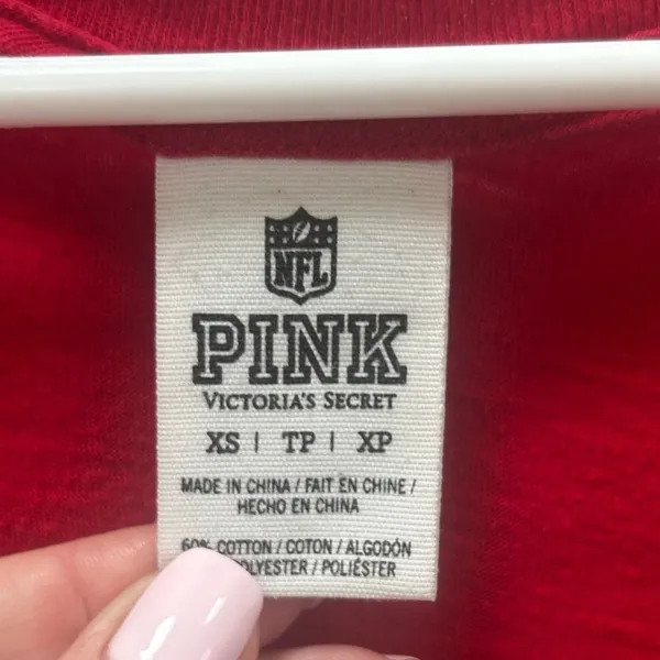 PINK Victoria’s Secret Red San Francisco 49ers Tee size XS - Image 3