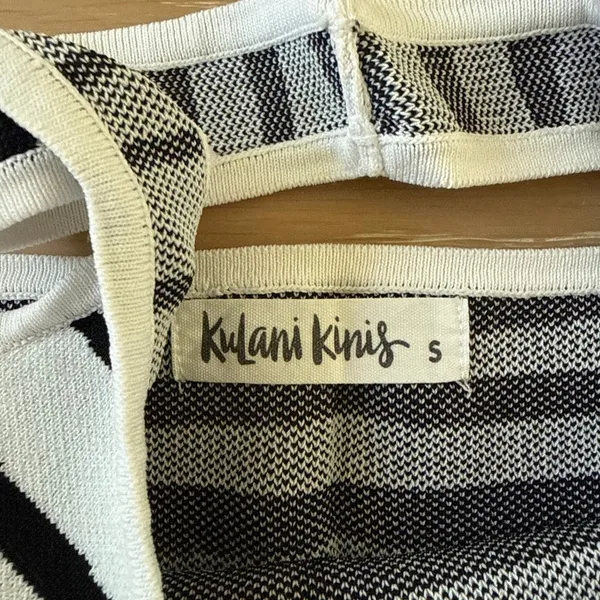 Kulani Kinis Essential Knit Micro Short Halter Zebra Savanna Size S in Stripes - Image 3