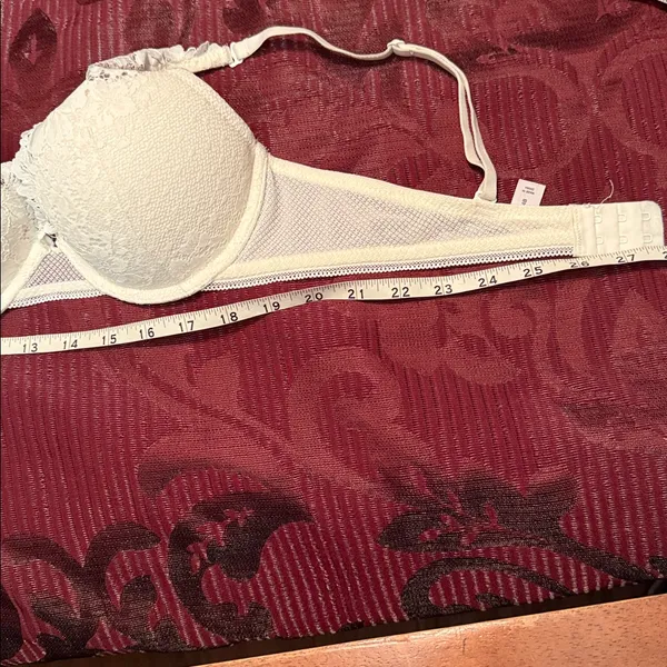 Auden Soft White Lace Bra Size 34B - Image 4