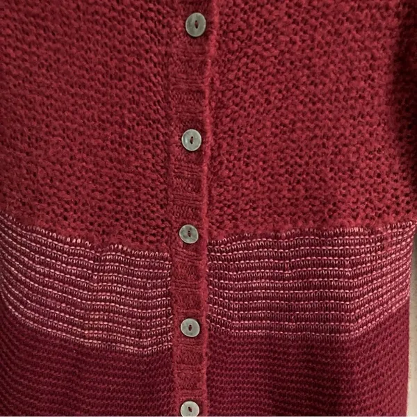 Free People wool angora ombre long button front cardigan sweater S‎ - Image 4